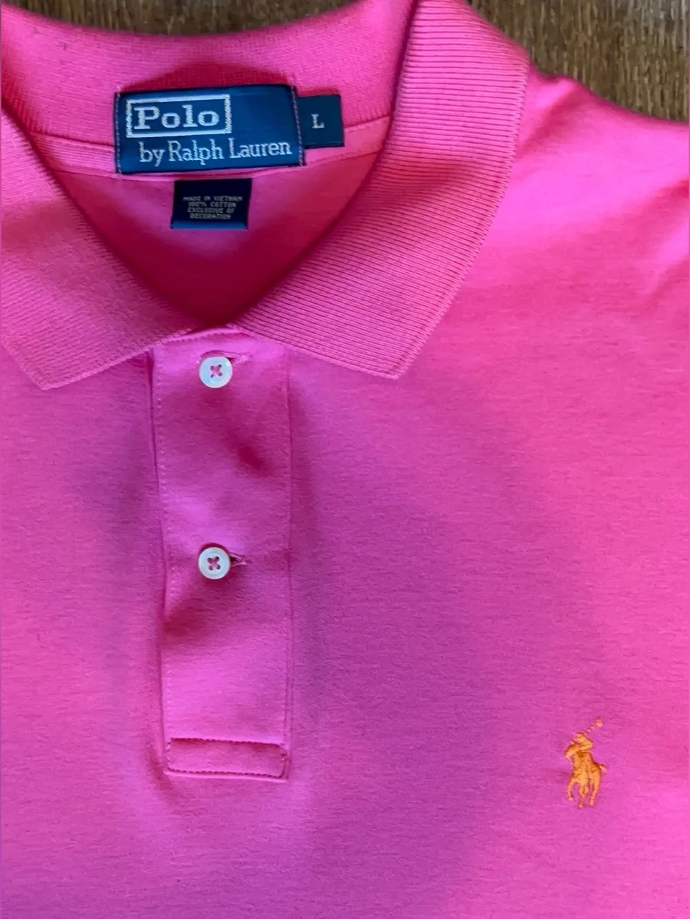 Ralph Lauren Cotton Pink Polo Shirt